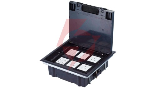 Puszka podłogowa (floorbox) 6M (45x45) regulowana głębokość, do podłogi technicznej (wylewka opcjonalnie) PP005