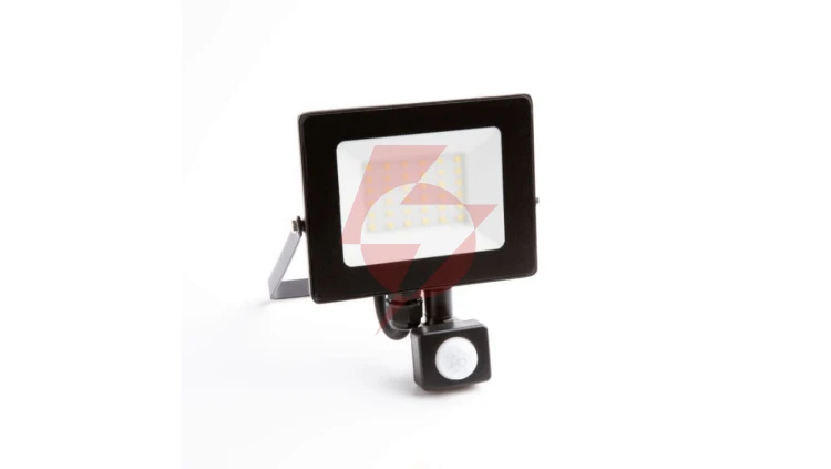 Projektor naświetlacz led z czujnikiem ruchu PIR 20W 1800lm IP65 4000K czarny