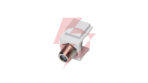 Adapter typu keystone ze złączem F, kolor biały MKA-F-B-CON-F