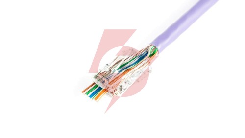 Wtyk RJ45 (8P8C) przelotowy kat.5e nieekranowany AWG 26-24 /woreczek zawiera 100szt./X-ML-5U-EZ