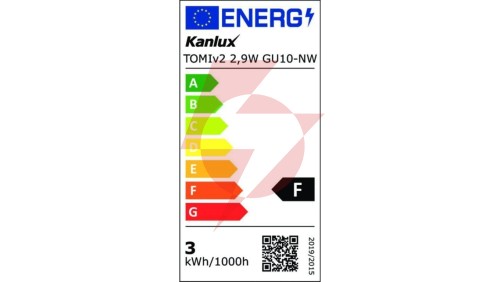 Żarówka LED GU10 TOMIv2 2,9W GU10-NW 295lm 4000K barwa neutralna 34964