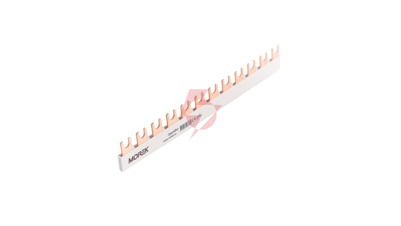 Szyna łączeniowa widełkowa QuickBar, 4-polowa, przekrój 10mm², typ E, długość 12 modułów MEF41210N00