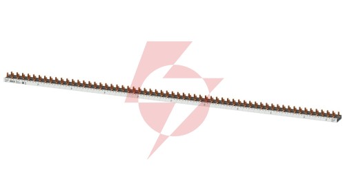 Szyna łączeniowa 3P+N 10mm2 sztyftowa 60 modułowa dla 60 Wyłączników 1P+N wąskich (5SV1 5SV6 5SL60) do cięcia (bez zaślepek w ko