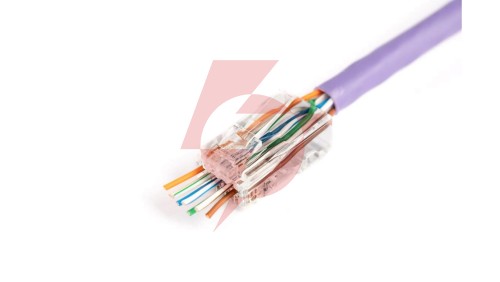 Wtyk RJ45 (8P8C) przelotowy kat.6 nieekranowany AWG 26-24 /woreczek zawiera 100szt./ X-ML-6U-EZ