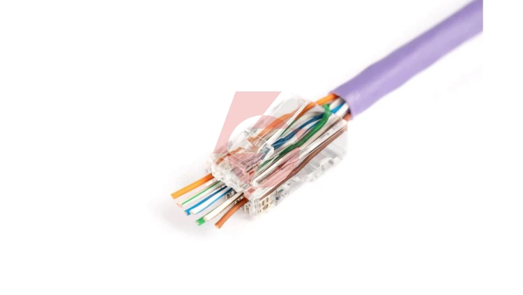 Wtyk RJ45 (8P8C) przelotowy kat.6 nieekranowany AWG 26-24 /woreczek zawiera 100szt./ X-ML-6U-EZ