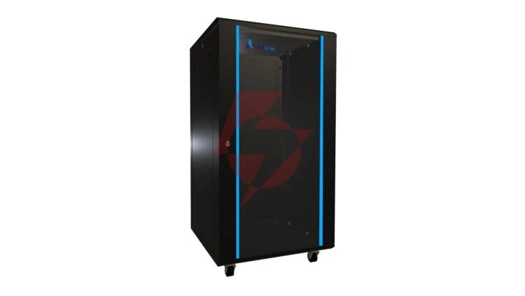 Szafa rack stojąca Extralink 22U 600x600 Czarna