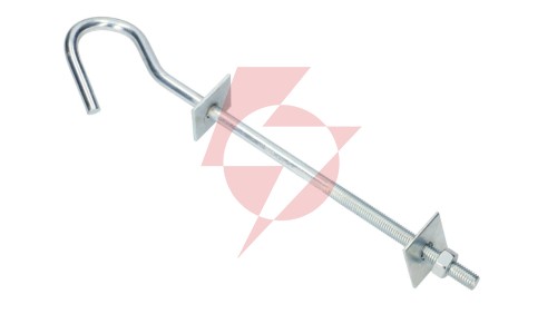 Śruba hakowa do wieszania uchwytów odciągowych 12/230mm, śruba M12 Extralink