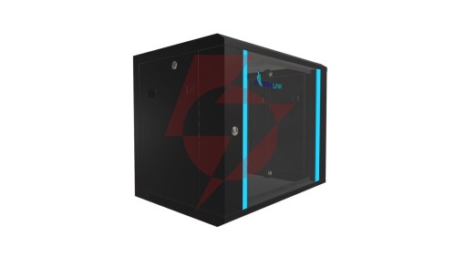 Szafa rack montowana na ścianie Extralink 9U 600x450 Czarna