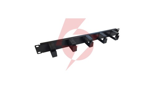 Organizer kabli 1U z plastikowymi uchwytami Extralink