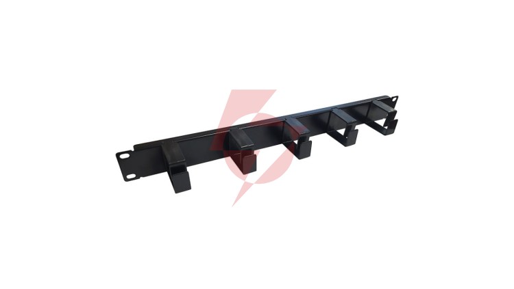 Organizer kabli 1U z plastikowymi uchwytami Extralink