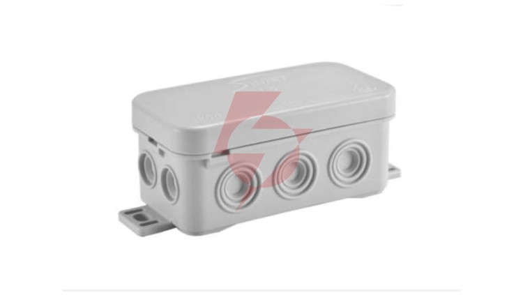 Puszka n/t hermetyczna pusta 89x42x38mm IP54 z dławicą zintegrowaną szara N8 83008002