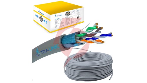 Kabel sieciowy skrętka 305M Extralink CAT5E FTP (F/UTP) Wewnętrzny