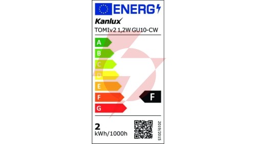 Żarówka LED GU10 TOMIv2 1,2W GU10-CW 120lm 6500K barwa zimna 34960