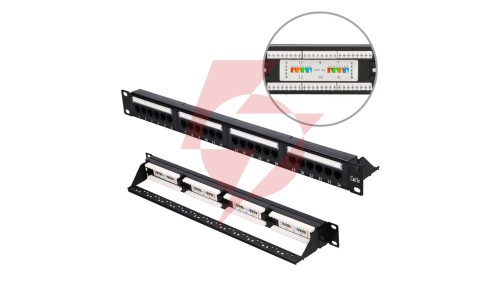 Patchpanel 24 porty Extralink CAT5E UTP V2