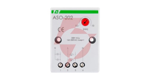 Automat schodowy z przeciwblokadą 16A 0,5-10min 230V AC ASO-202