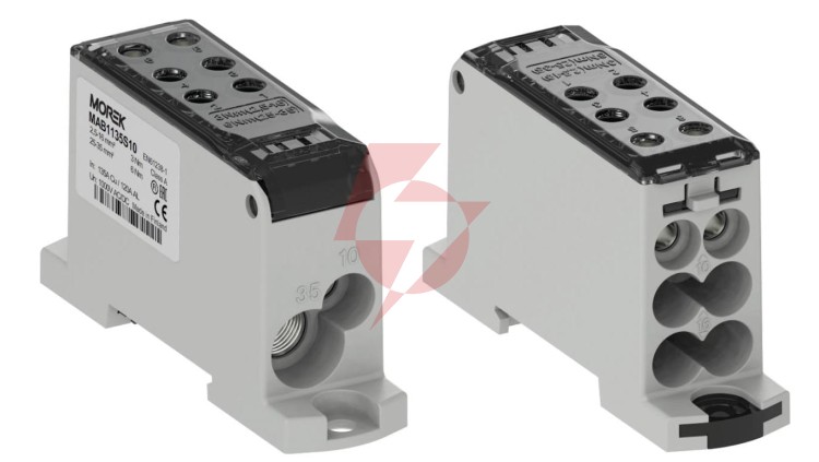 Blok dystrybucyjny - rozdzielczy OJL135A czarny AL/CU we:1x2,5-35mm2 /1x2,5-10mm2 wy: 4x2,5-16mm2/2x2,5-10mm2 1000V MAB1135S10