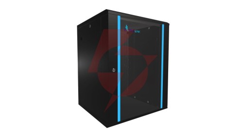 Szafa rack montowana na ścianie Extralink 15U 600x600 Czarna