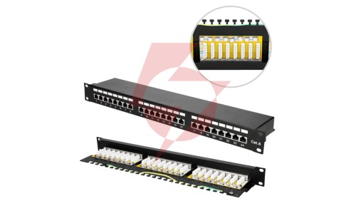Patchpanel 24 porty Extralink CAT6 STP V2