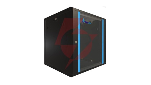 Szafa rack montowana na ścianie Extralink 12U 600x600 Czarna