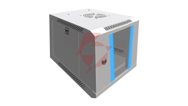 Szafa rack montowana na ścianie Extralink 6U 10 Szara