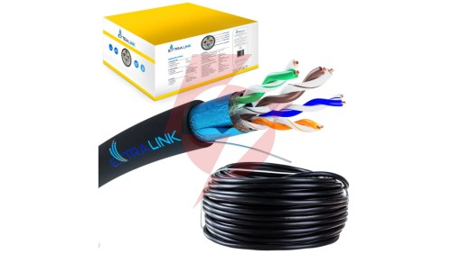 Kabel sieciowy skrętka 305M Extralink CAT5E FTP (F/UTP) V2 Zewnętrzny
