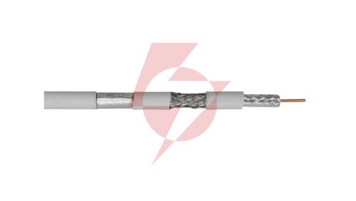 Przewód koncentryczny trishield RG6 75 Om, 1.13/4.8/6.85 LSOH Dca 500m