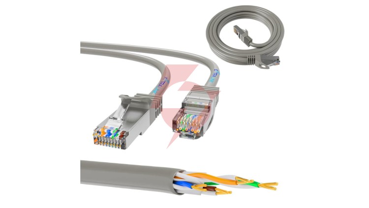 Patchcord LAN Miedź Kabel sieciowy skrętka Extralink Kat.5e UTP 0.5m