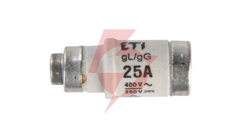 Wkładka bezpiecznikowa D02 25A gG 400V AC/250V DC E18 002212002