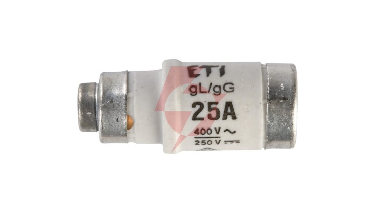 Wkładka bezpiecznikowa D02 25A gG 400V AC/250V DC E18 002212002