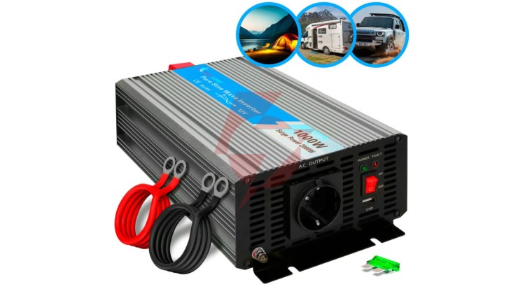 Przetwornica napięcia 12V - 230W, 1000W, czysty sinus Extralink OPIP-1000W