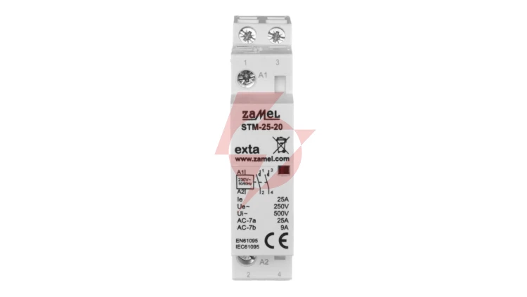 Stycznik modułowy instalacyjny 25A 2Z 230V AC typ: STM-25-20 EXT10000288