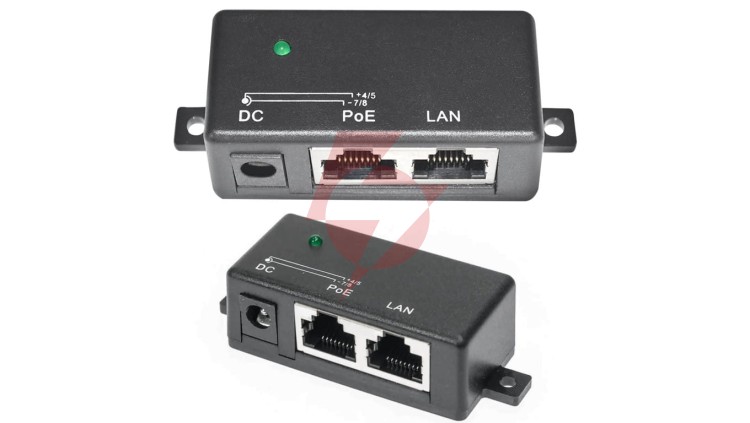 PoE Injector 1x 100Mb/s RJ45, Kostka Extralink 1 Portowy