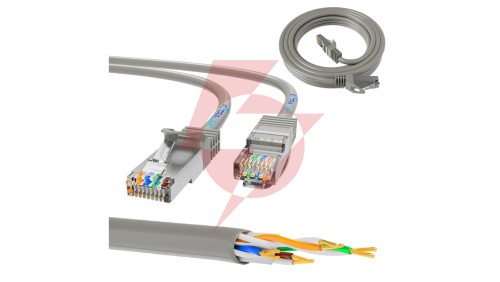Patchcord LAN Miedź Kabel sieciowy skrętka Extralink Kat.5e UTP 1m