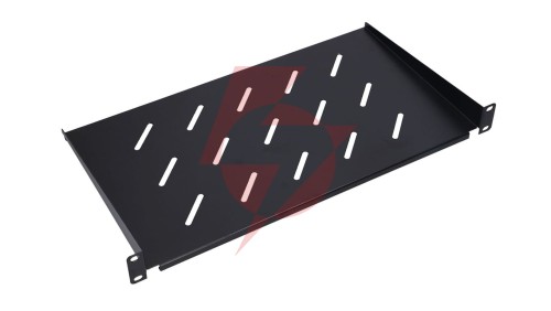 Półka 19, do szaf wiszących Extralink 1U 350mm Czarna