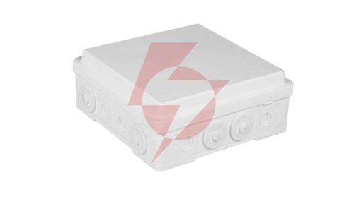 Puszka naścienna przyłączeniowa 130x52x130 mm, z 4 dławnicami, IP54, odporna na UV, NPP130 biała 35390006