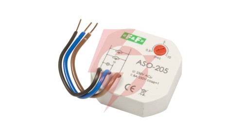 Automat schodowy do puszki fi60 10A 0,5-10min 230V AC ASO-205