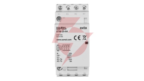 Stycznik modułowy instalacyjny 25A 4R 230V AC typ: STM-25-04 EXT10000294