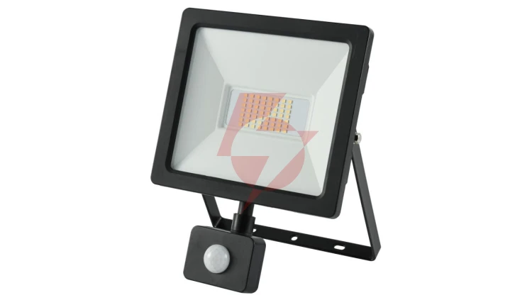 Projektor LED 50W 5700lm 4000K Premium z czujnikiem czarny IP65 GW-0015