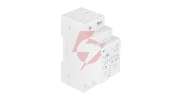 Zasilacz impulsowy montowany na szynie TH-35 (DIN) 30W 12V DC typ: ZTM-30/12 EXT10000281