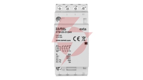 Stycznik modułowy instalacyjny 25A 3Z+1R 24V AC/DC typ: STM-25-31/24V EXT10000293