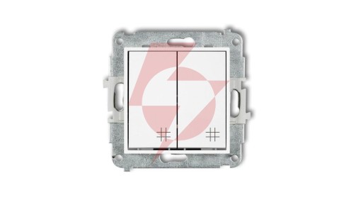 MINI Mechanizm łącznika podwójnego krzyżowego biały mat 25MWP-66