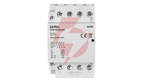 Stycznik modułowy instalacyjny 40A 4Z 24V AC/DC+F13 typ: STM-40-40/24V EXT10000297