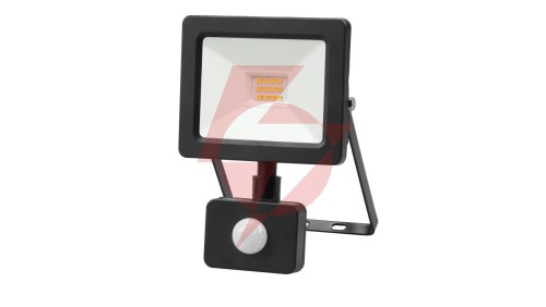 Projektor LED 10W 1000lm 4000K Premium z czujnikiem czarny IP44 GW-0009
