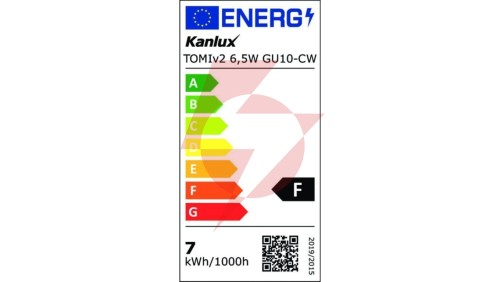 Żarówka LED GU10 TOMIv2 6,5W GU10-CW 650lm 6500K barwa zimna 34969