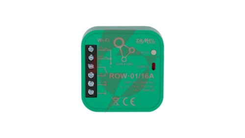 Dopuszkowy odbiornik Wi-Fi 1-kanałowy dwukierunkowy 16A TYP: ROW-01/16A SPL10000025