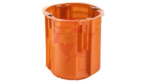 Puszka podtynkowa 60 mm supergłęboka 80 mm łączona za pomocą łącznika ZV60GFw pomarańczowa 33335008