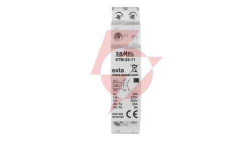 Stycznik modułowy instalacyjny 25A 1Z+1R 230V AC typ: STM-25-11 EXT10000290