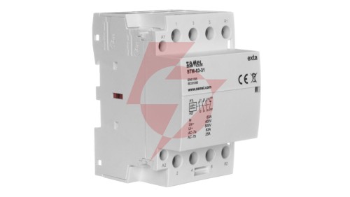 Stycznik modułowy instalacyjny 63A 3Z+1R 230V AC typ: STM-63-31 EXT10000301