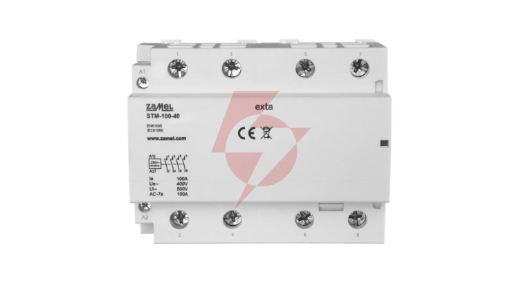 Stycznik modułowy instalacyjny 100A 4Z 230V AC typ: STM-100-40 EXT10000302