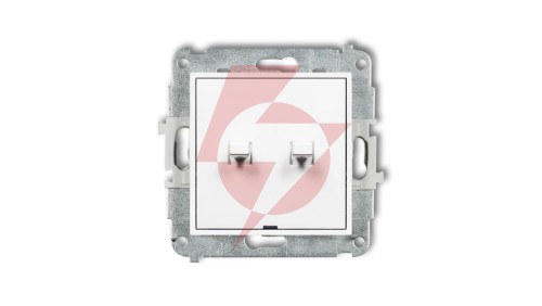 MINI Mechanizm łącznika świecznikowego w stylu amerykańskim biały mat 25MWPUS-2